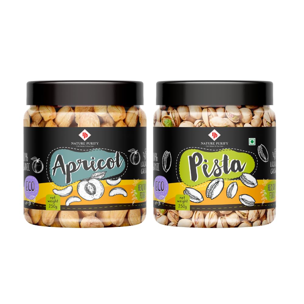 Nature Purify Combo of Pista and Apricot -500 Gram High Fiber & Delicious || Fresh & Natural || For Free time snacking and Diting || Delicious & Nutricious || Dryfruits (B0CGXKNY7W) Amazon Price History, Amazon Price Tracker