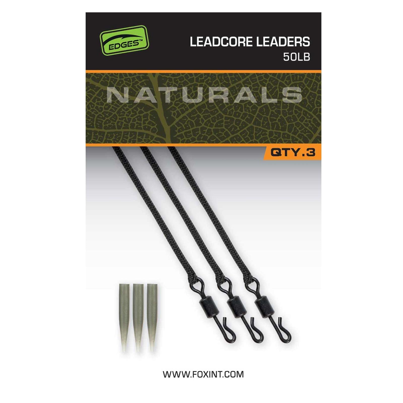 Fox Edges Naturals Leadcore Leaders 50lb CAC854