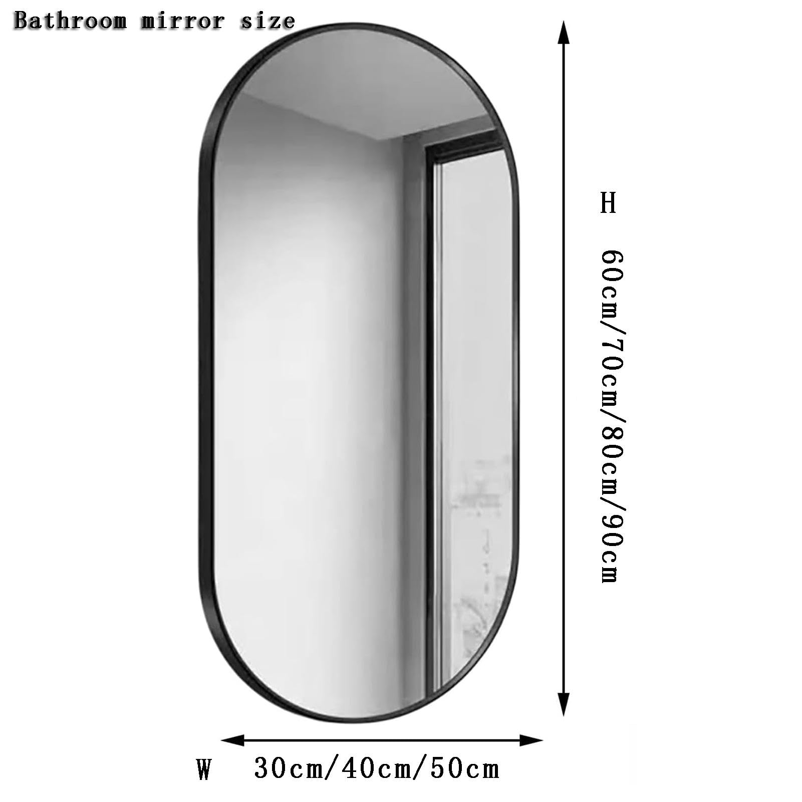 Espejo de esquina de baño, espejos de vanidad de esquina, espejo pivotante de montaje en pared con marco metálico y brazo extensible giratorio, vertical y horizontal,White-30 * 60cm