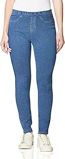 No Nonsense Women’s Classic Denim Leggings, Jeggings for Women with Real Back Pockets, High Waisted Stretch Jeans