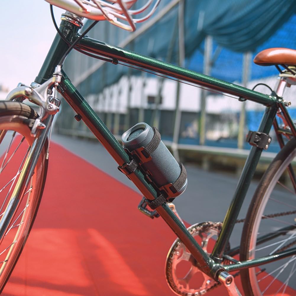 ZYWUOY Support de haut-parleur de vélo avec porte-bouteille intégré pour JBL Charge 5 et Flip 5, compagnon parfait pour s'amuser en plein air