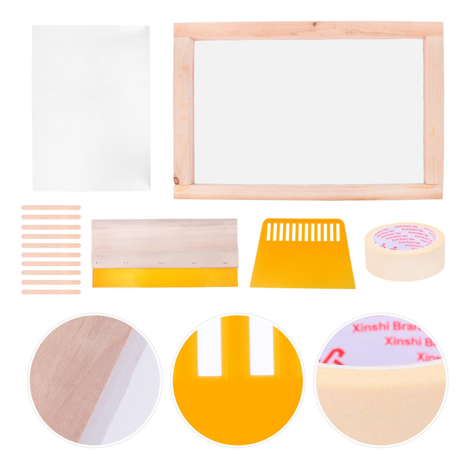 Toddmomy Kit Serigrafia per Ragazzo Ragazza Spatola e Telaio
