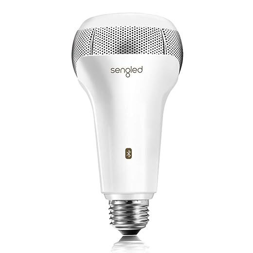 Sengled Solo RGBW Bluetooth Light Bulb Speaker Multi Color Changing LED Light Bulb 60W Equivalent Dimmable App Controlled E26 Smart Music Bulb, Compatible with Alexa via Bluetooth Connection