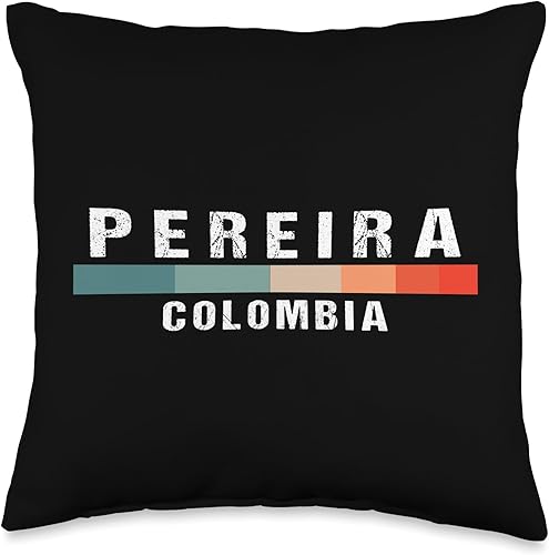 Pereira Colombia City Trip Throw Pillow, 16x16, Multicolor