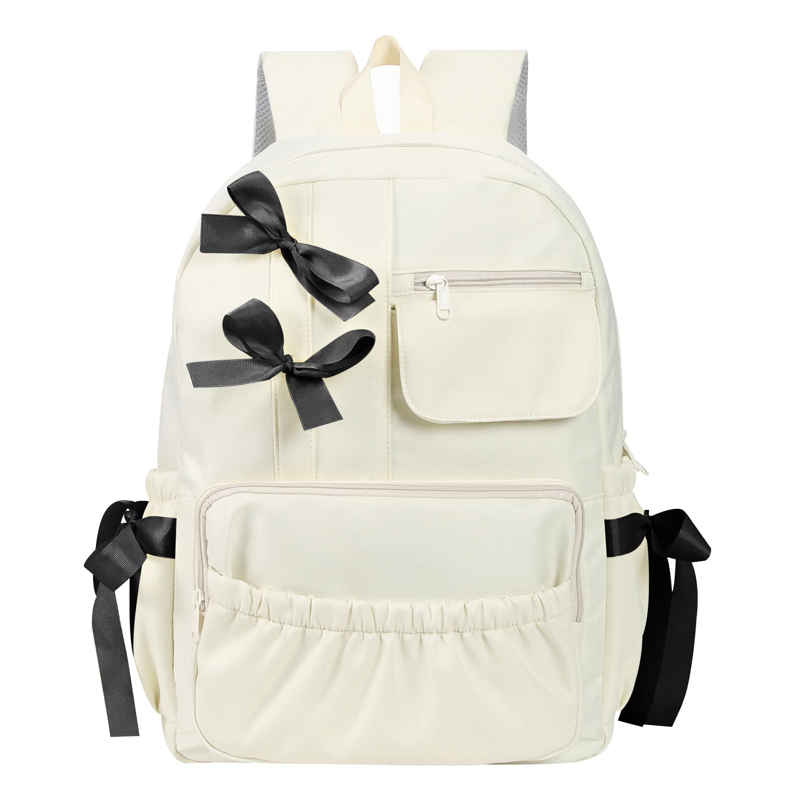 RTGNEI Kawaii Coquette Backpack with Bows for Teen Girls School Bookbag Aesthetic Dance Bag