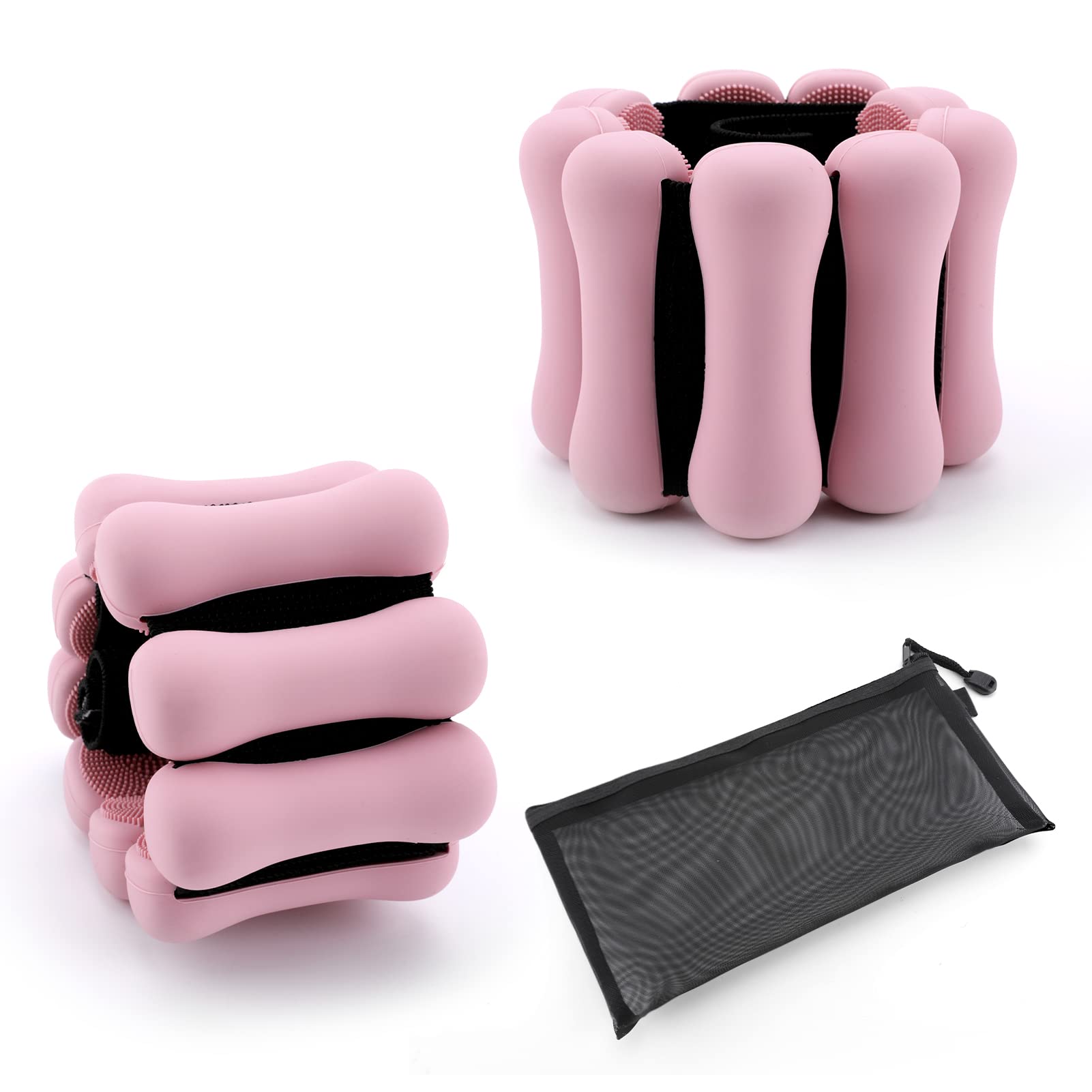 Adjustable Ankle Weights for Women Men Kids, Biupky 1 Pair 2 lb Wrist Weights Sets for Women, Strength Training Wearable Leg Weights for Yoga, Gym, Dance, Walking, Workout