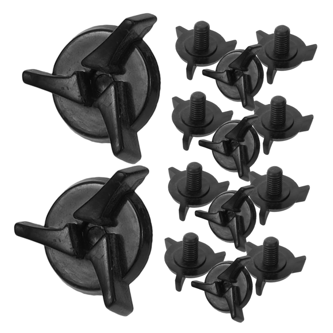 ABOOFAN 15Pcs Visor Screw for Helmets Lightweight Durable Plastic Screws for Offroad Rally Helmets Fit Sturdy Hold for Dirtbike Accessories
