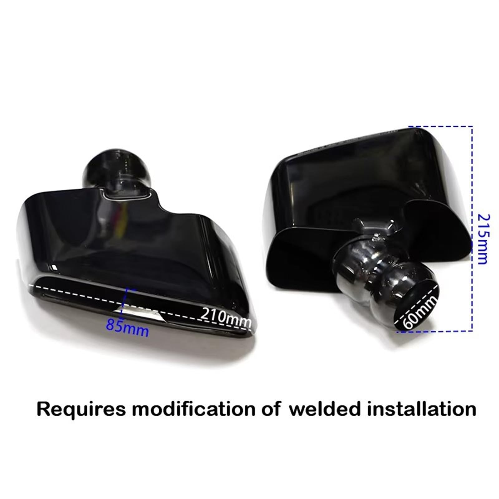 AJOHBM Auspuffblende BMW G30 G31 - Edelstahl Endrohrabdeckung Schwarz