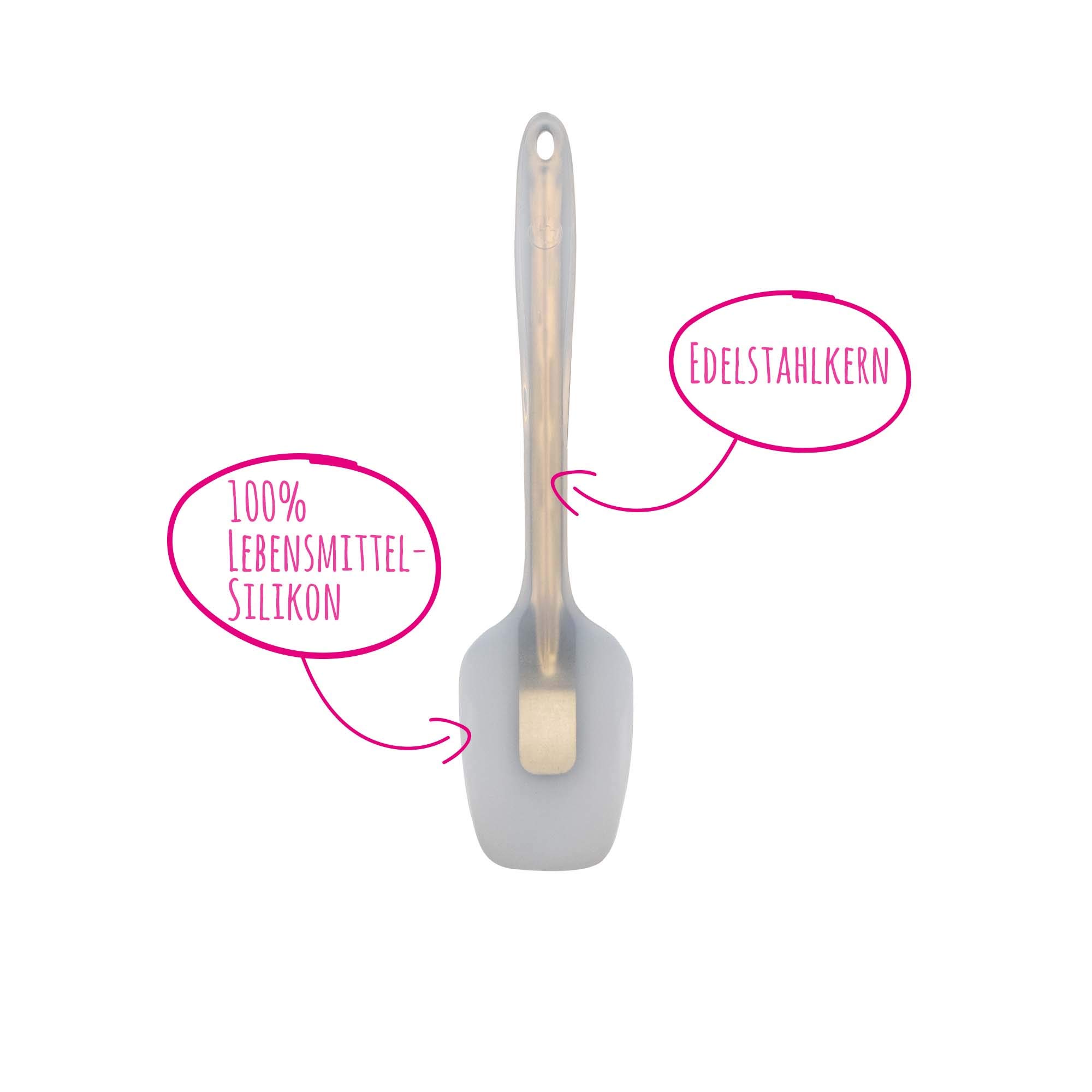 Kochblume - Set di 2 cucchiai flessibili, spatola per salse e servire