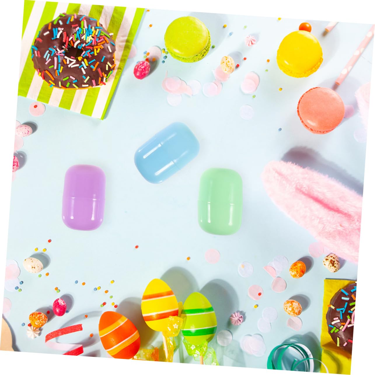 BESPORTBLE 40pcs Transparent Plastic Vending Machine Balls Empty Capsules for Capsule Machines PP Material Multi Color Mix for Party Favors Stuffers and Multi Purpose Packing - Image 4