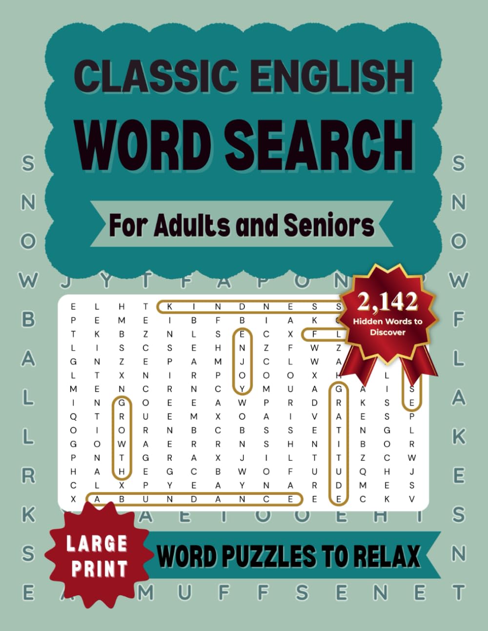 Classic English Word Search: Enjoyable Puzzles with a Wide Range of Vocabulary for Adults and Seniors