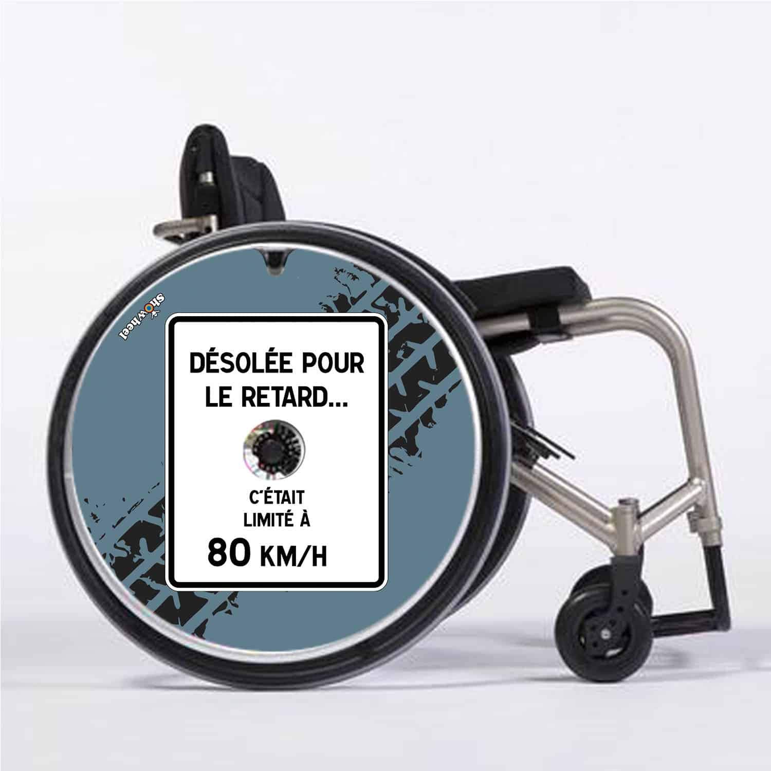 Cubre Radios Silla de Ruedas (Par) para Aro Impulsor 48,51 a 49,50 cm de Diámetro Exterior con Fijaciones Planas - Désolée Pour Le Retard