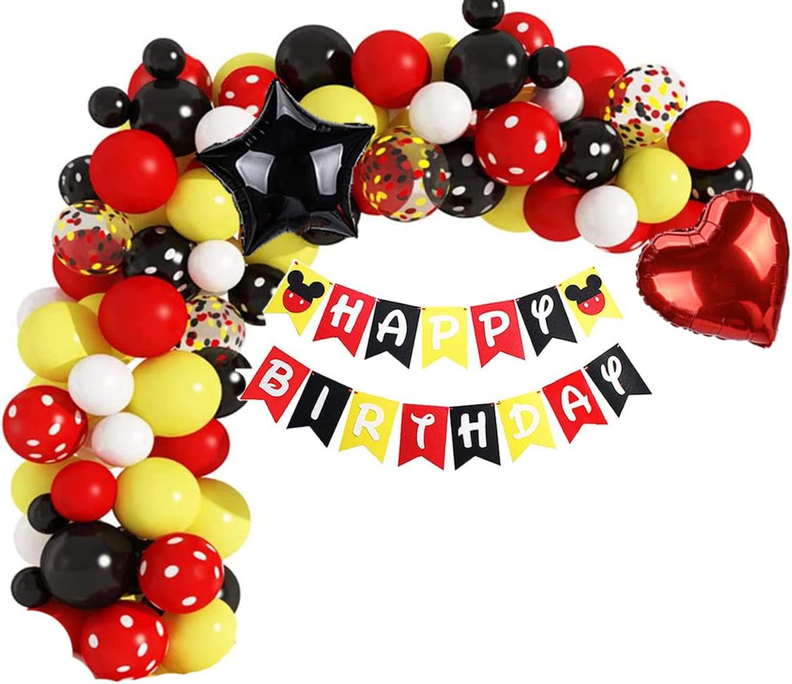 Party Supplies 1st 2nd 3rd Birthday, Birthday Party Decorations Packs Mickey Themed