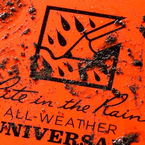 Rite in the Rain All-Weather Side-Spiral Notebook, 4 5/8" x 7", Orange Cover, Universal Pattern (No.) (OR73) image 5