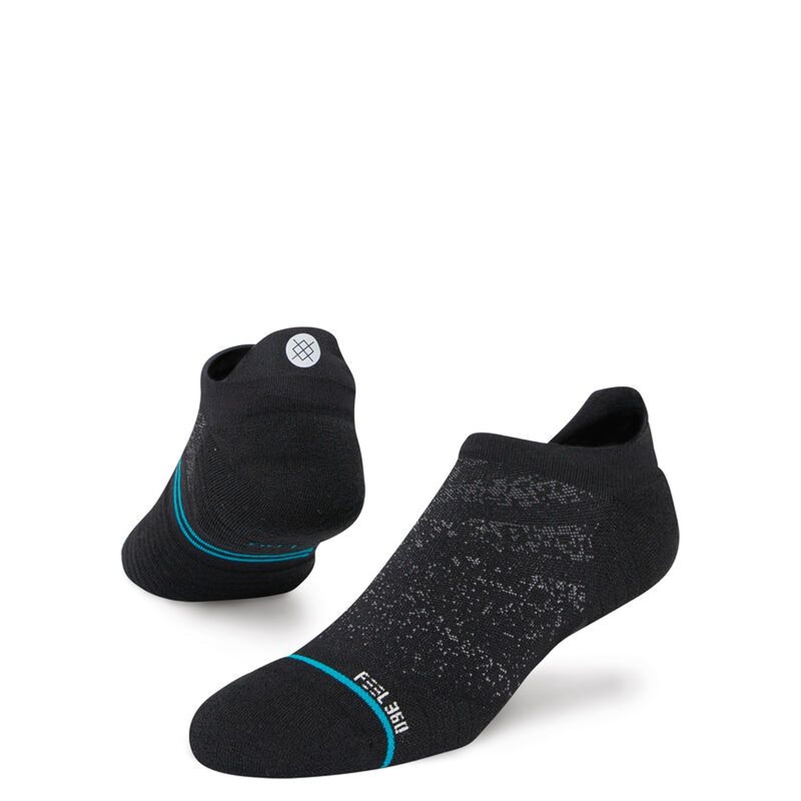 Stance Unisex Black Tab Sock - Run Light - Freshtek X Infiknit (,Medium)