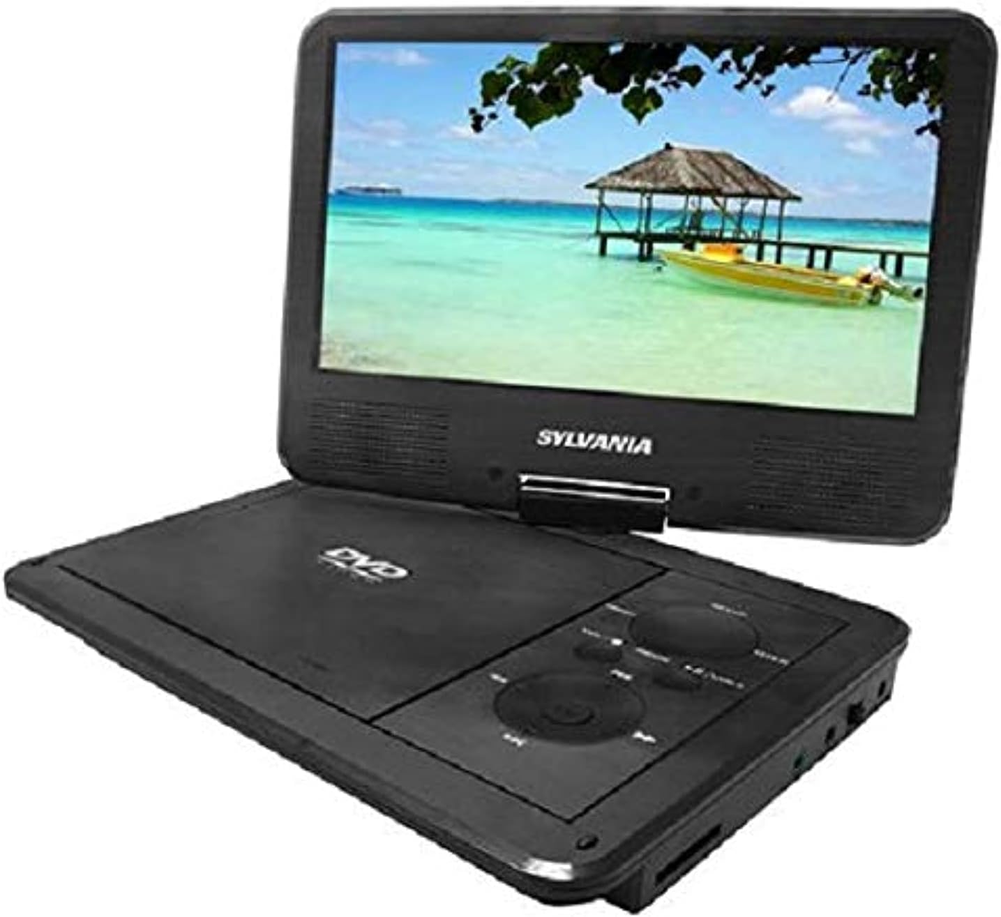 Sylvania SDVD9321 Portable DVD Player with 9-Inch Screen, USB, Card Reader and 4-hour Battery
