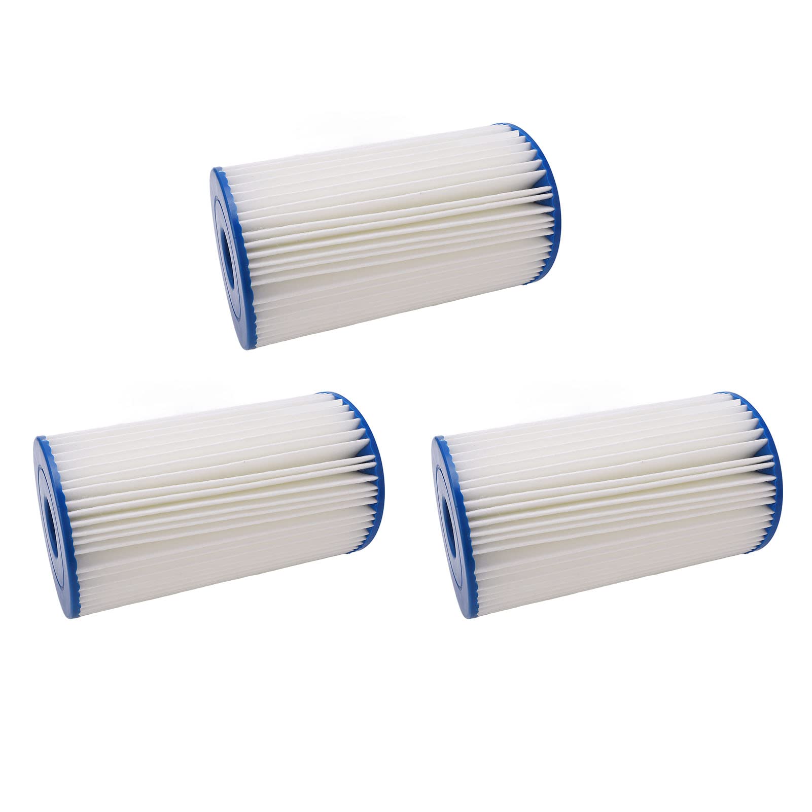 Aramox Cartucce Filtranti Tipo B Filtro per Piscina Confezione da 3 Cartucce per Piscina in Tessuto Trifoglio 5,6 X 1,9 X 10 Pollici per e Pompa per Termale per Detriti d'Acqua B