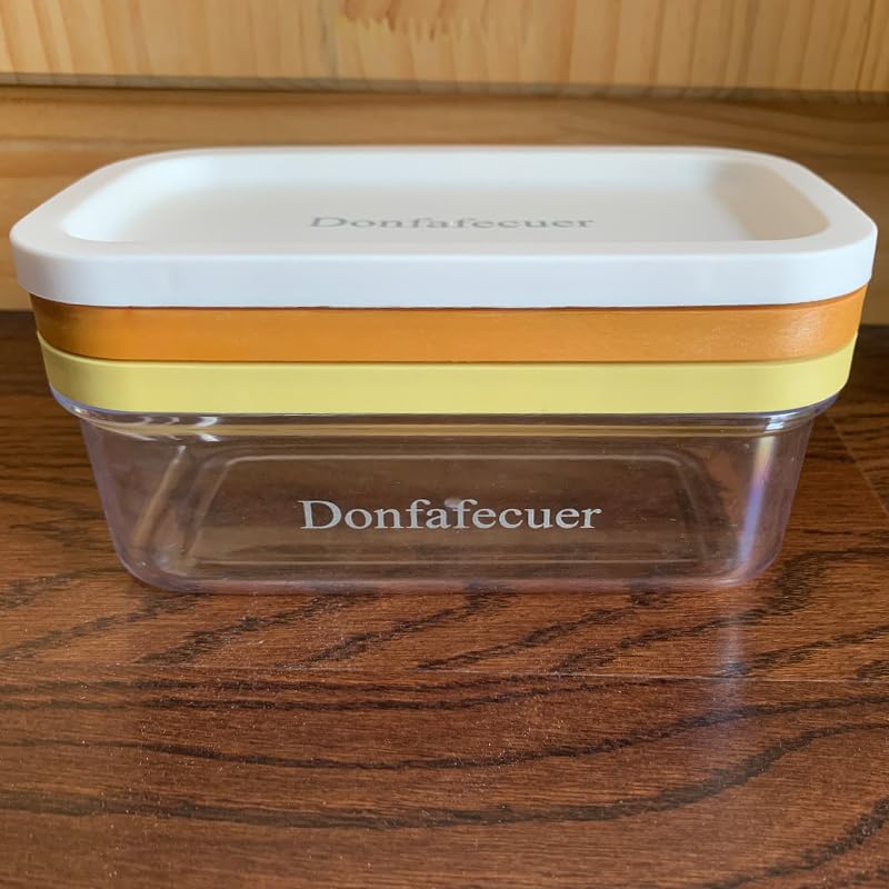 Miniatura 5 de Cortador de mantequilla, rebanador de mantequilla, plato de mantequilla con tapa para un fácil corte y almacenamiento, contenedor de mantequilla