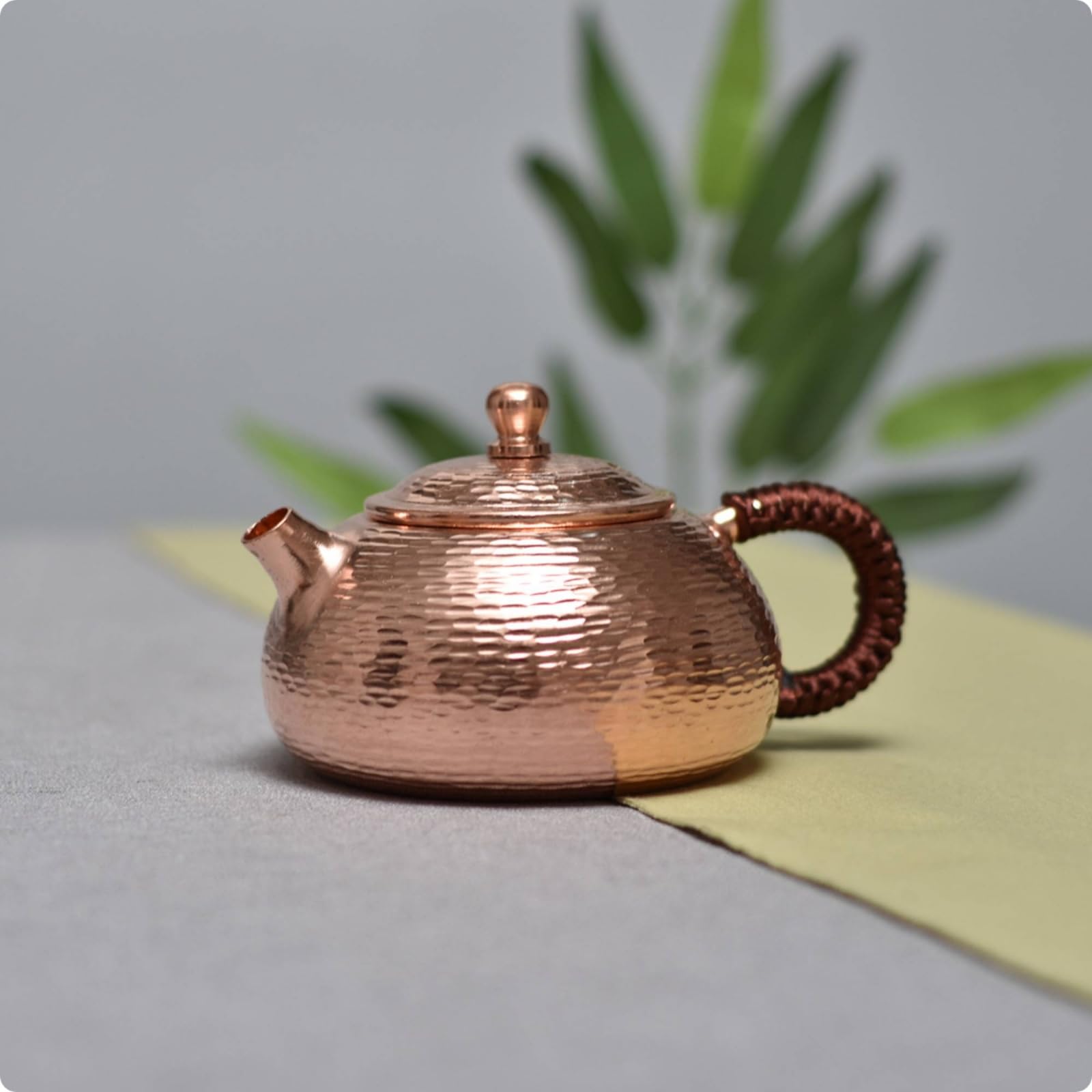 predolo Tetera Cobre Artesanal Tetera con Taza Tradicional Vajilla para Aficionados Al Té