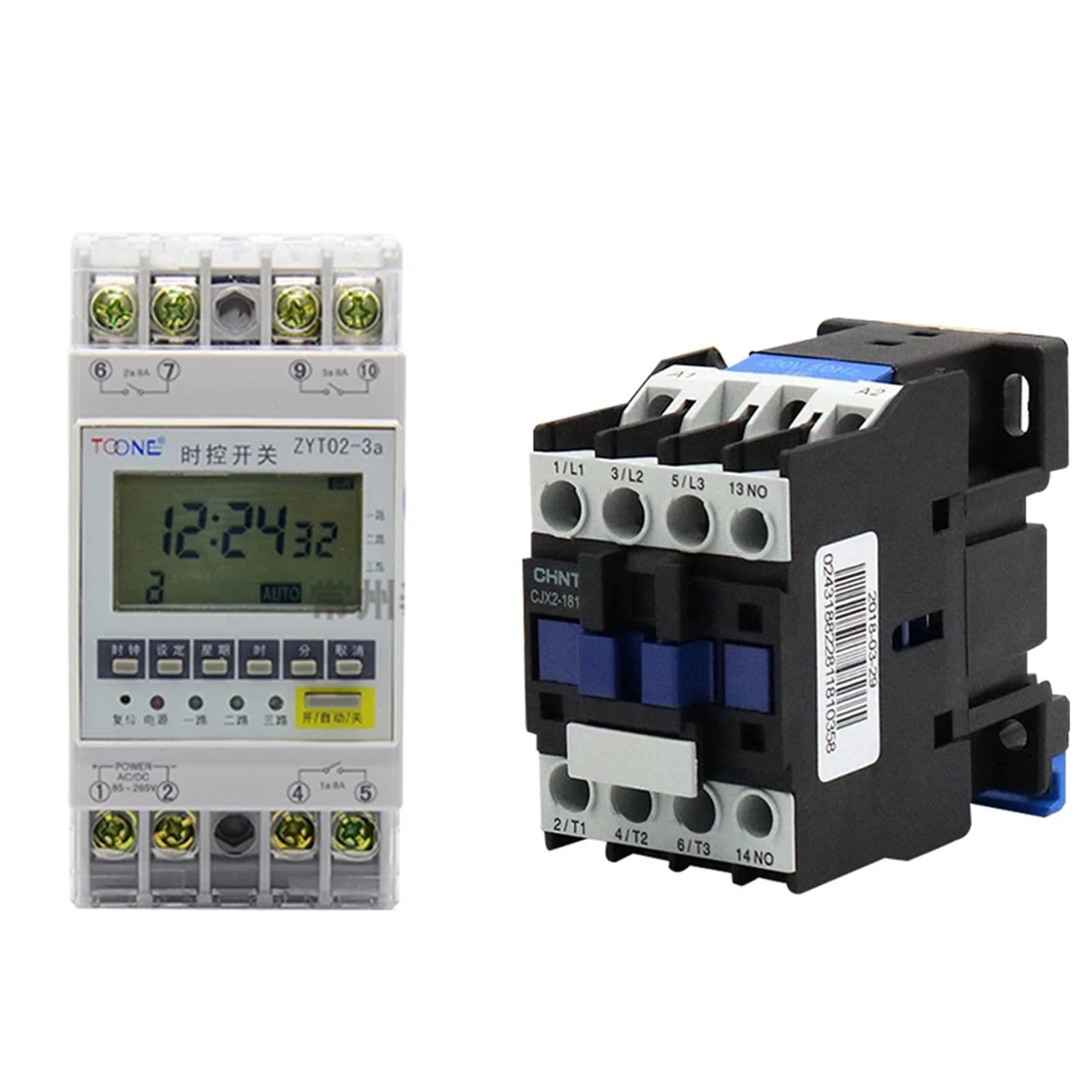 ETPBRIMSF ZYT02 Controller Contactor 2.2KW~25KW Power Supply Timing Switch 220V Time(Kit 2 (3kw))