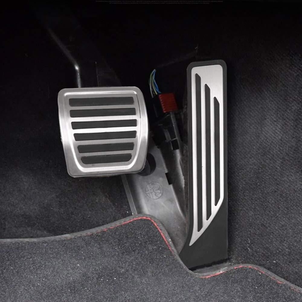 Coperture in Lega per Pedali di Frenata a Carburante per Auto, Accessori per Giulia Stelvio 2017 2018 2019