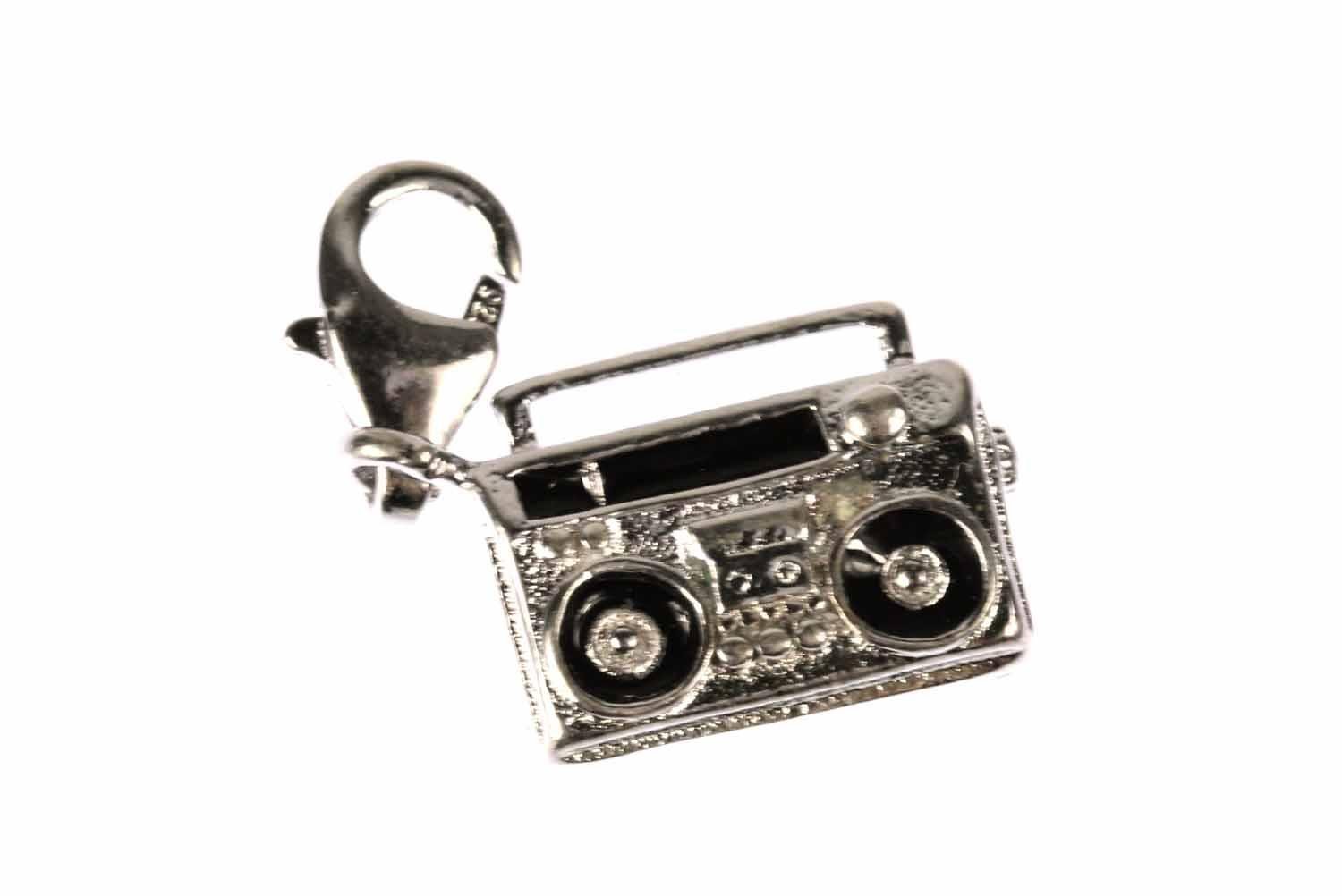 Miniblings Boombox Music Cassette Tape Player Recorder Charm Pendant Mixtape