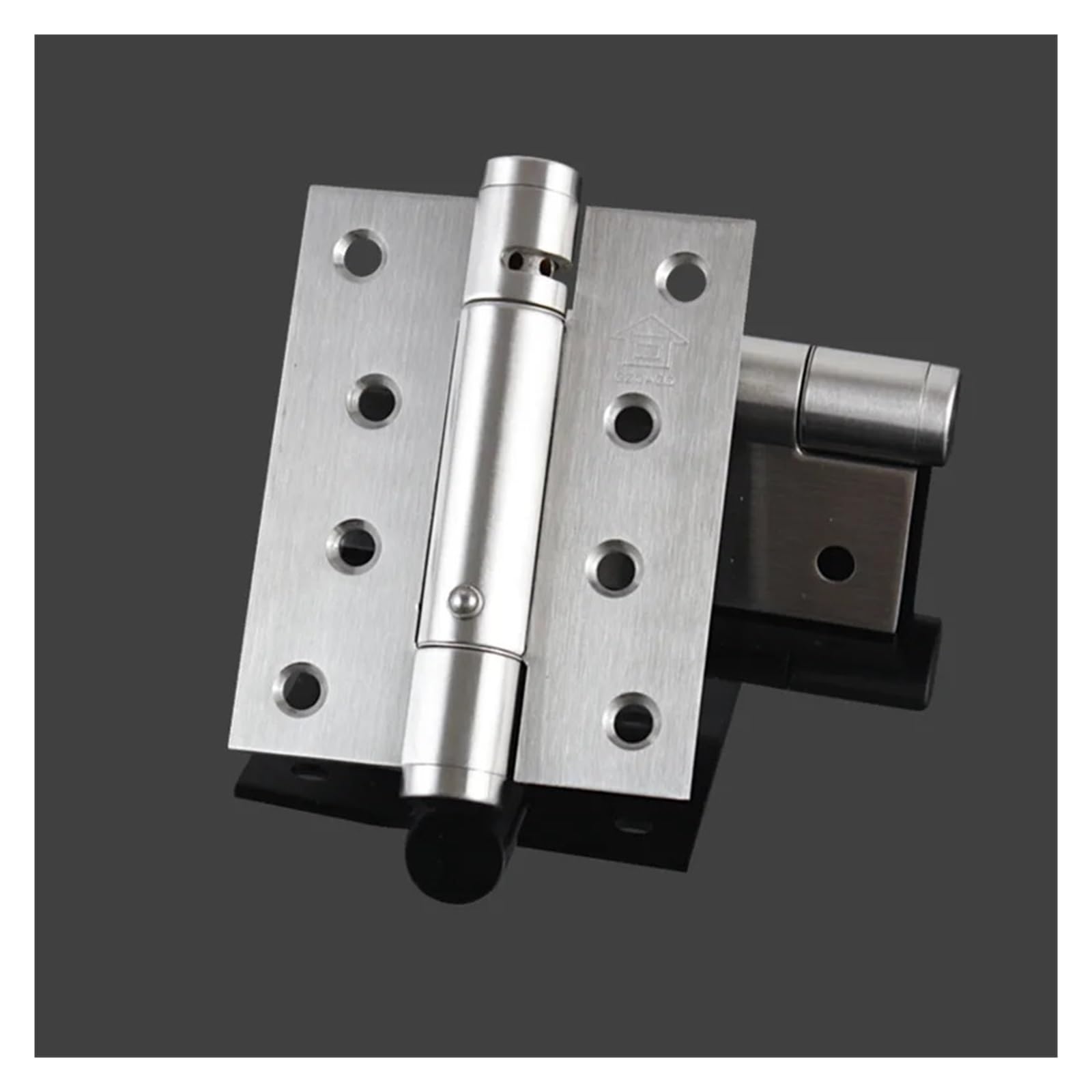Bisagras de puerta cierre automático plegables a tope mariposa con rodamiento bolas, bisagra puertas resorte madera ajustable acero inoxidable, 2 uds(6inch)