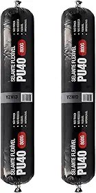 Kit 2 Selante Sache PU 40 Selante de Poliuretano Adesivo Vedante 800g Cibra Flex