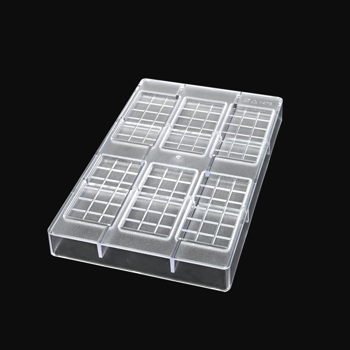 TUKE Moule à chocolat en polycarbonate pour chocolat, bonbons, savon – Outils de cuisson professionnels – Sans BPA, durable et réutilisable (B _ rectangle)