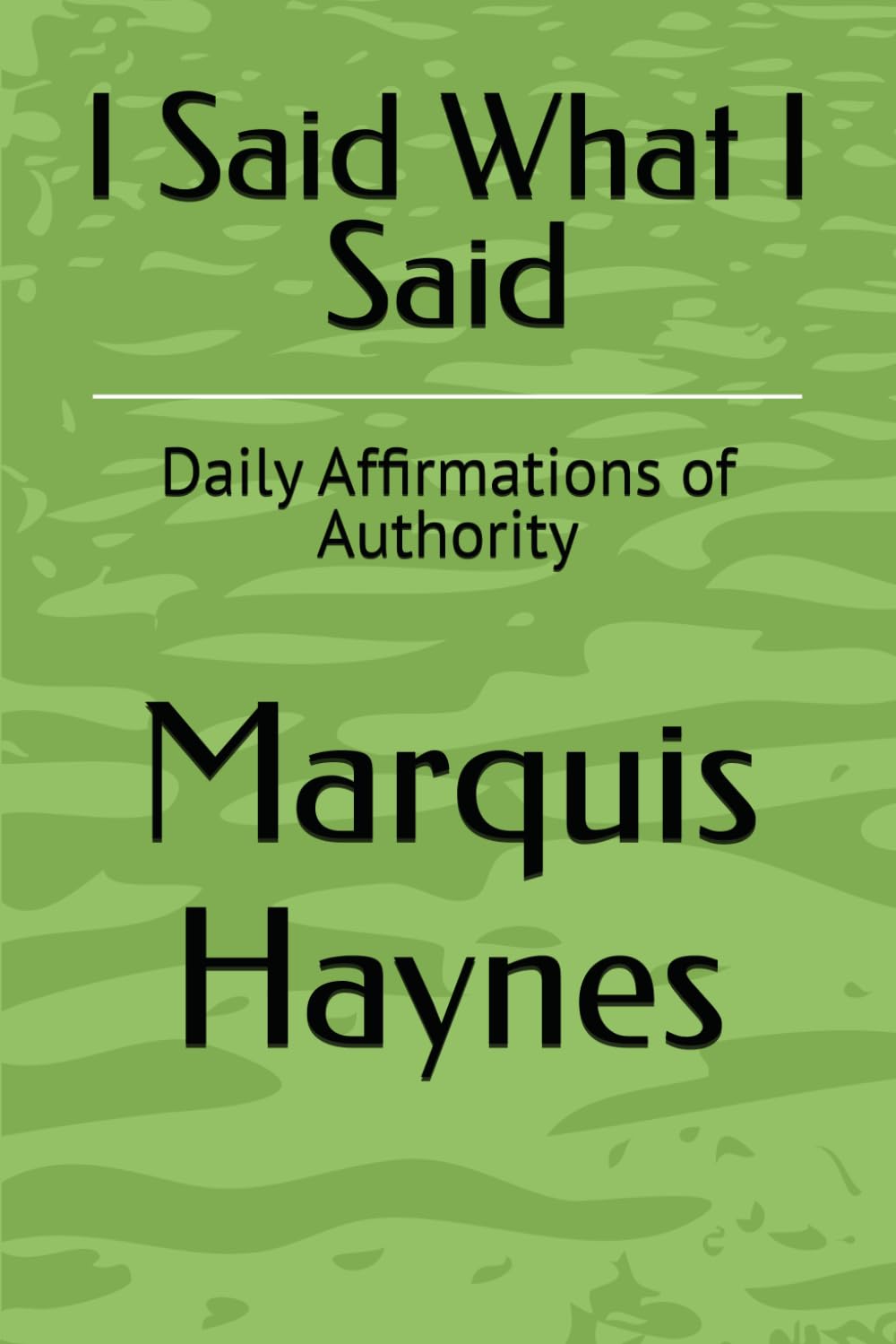 I Said What I Said: Daily Affirmations of Authority