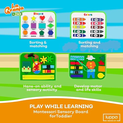 Miniatura 3 de La Granja de Zenon Montessori Actividades Aprendizaje - Aprendizaje preescolar divertido con alfabeto y números, juguete educativo de viaje ideal