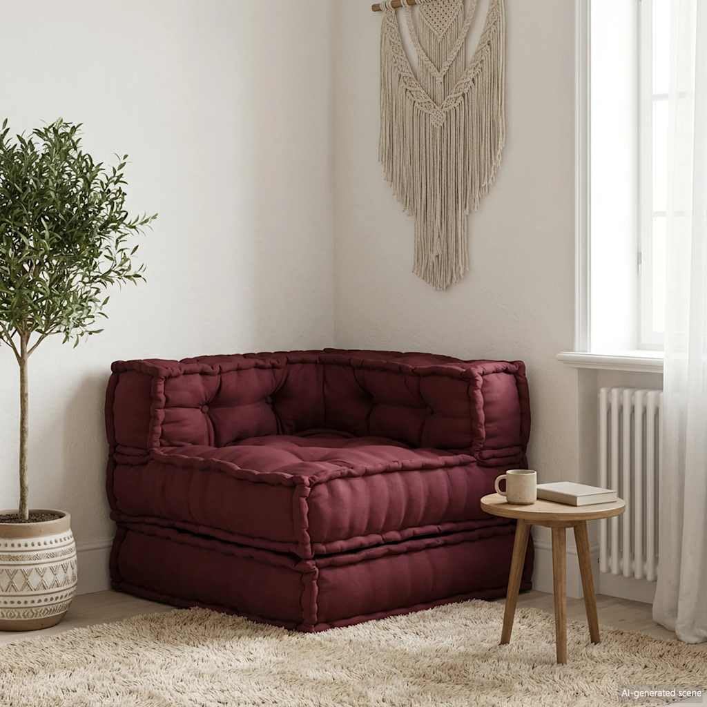 SYDE Sofá Modular Granate 70x70x54 cm | Relleno de espuma, algodón suave, diseño versátil, ideal para sala, cine en casa o porche