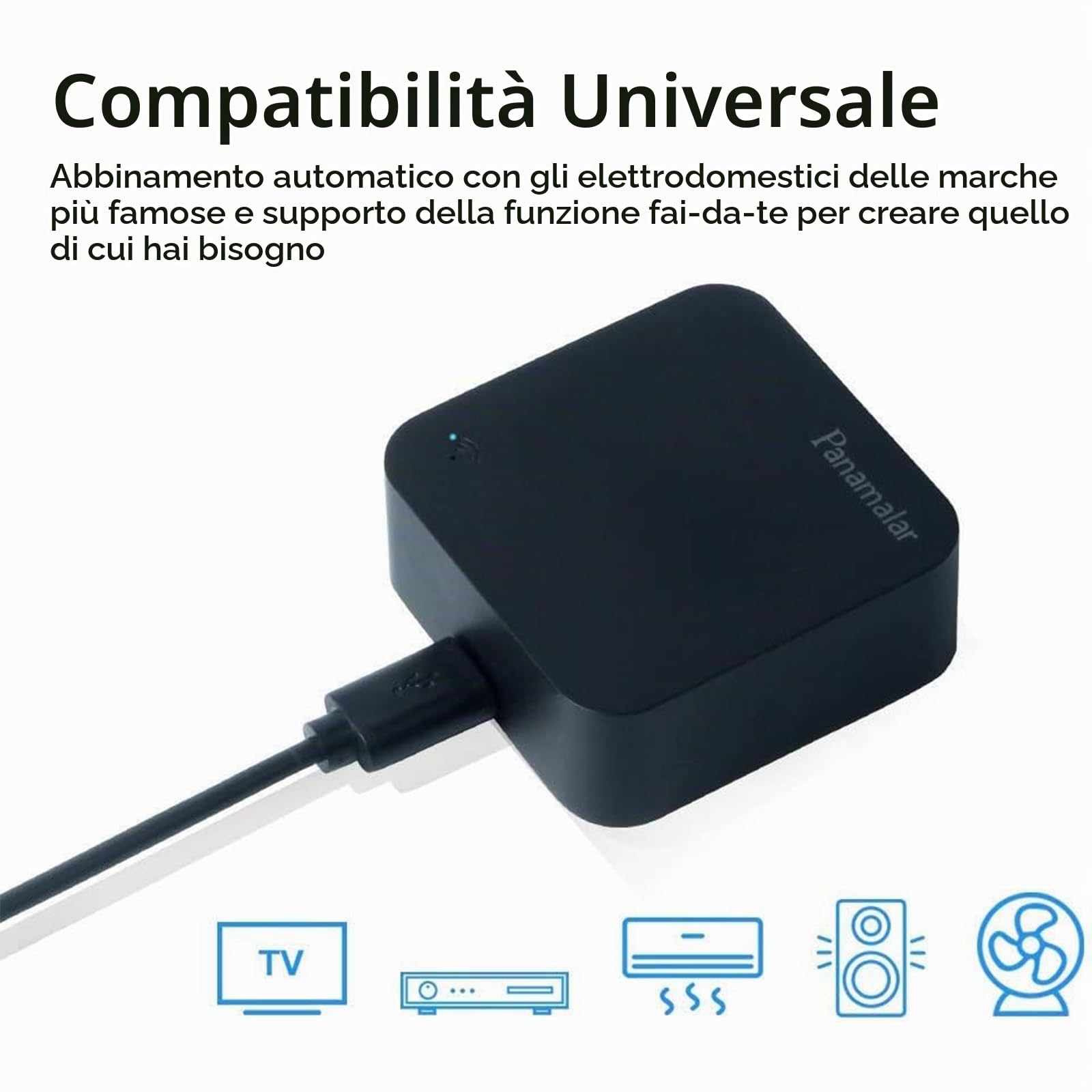 Telecomando IR Smart 4 Packs, Smart Home Automation, Panamalar Wireless WiFi Controllo IR Universale Hub Compatibile con ALEXA