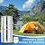 FACHIOO 2.25 Gallon Stainless Steel Gravity-Fed Water Filter System with 2 White Ceramics Purification Washable Filter, Portable Countertop Filter System for Home and Outdoor Camping Use