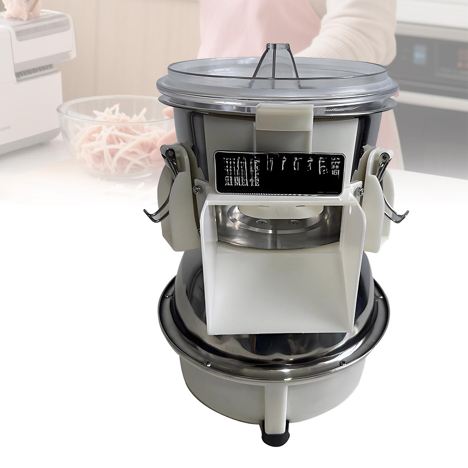 Elektrischer Hähnchenbrust-Zerkleinerer, Drehmaschine, Hähnchenhacker für Pulled Pork, Hähnchenbrustfleischzerkleinerer, Gewerbe-Hähnchenwolf, 10 Sekunden schnelles