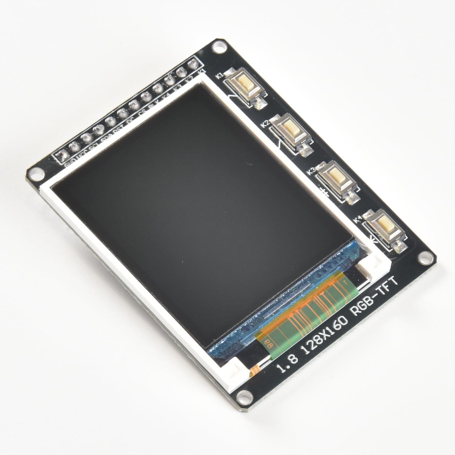 1.8-inch TFT Color Screen with Key Solder pins OLED LCD Screen st7735