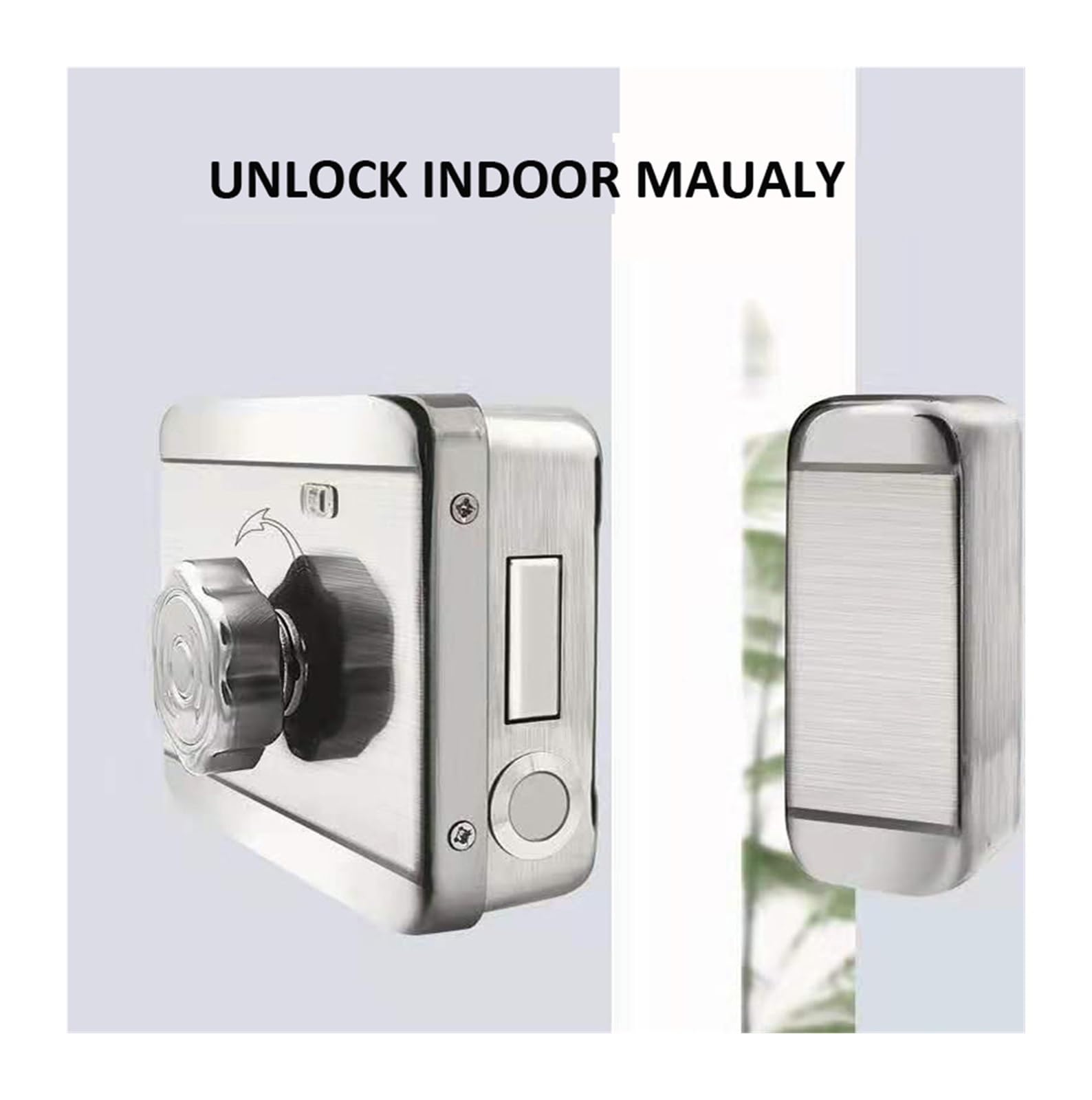 Smart lock, fingerprint lock. Waterproof Outdoor Fingerprint Smart Door Lock Bluetooth Remote Digital IC Card TTLock AppTuya Wifi Electronic Rim Lock For Home (Color : Double tuya)