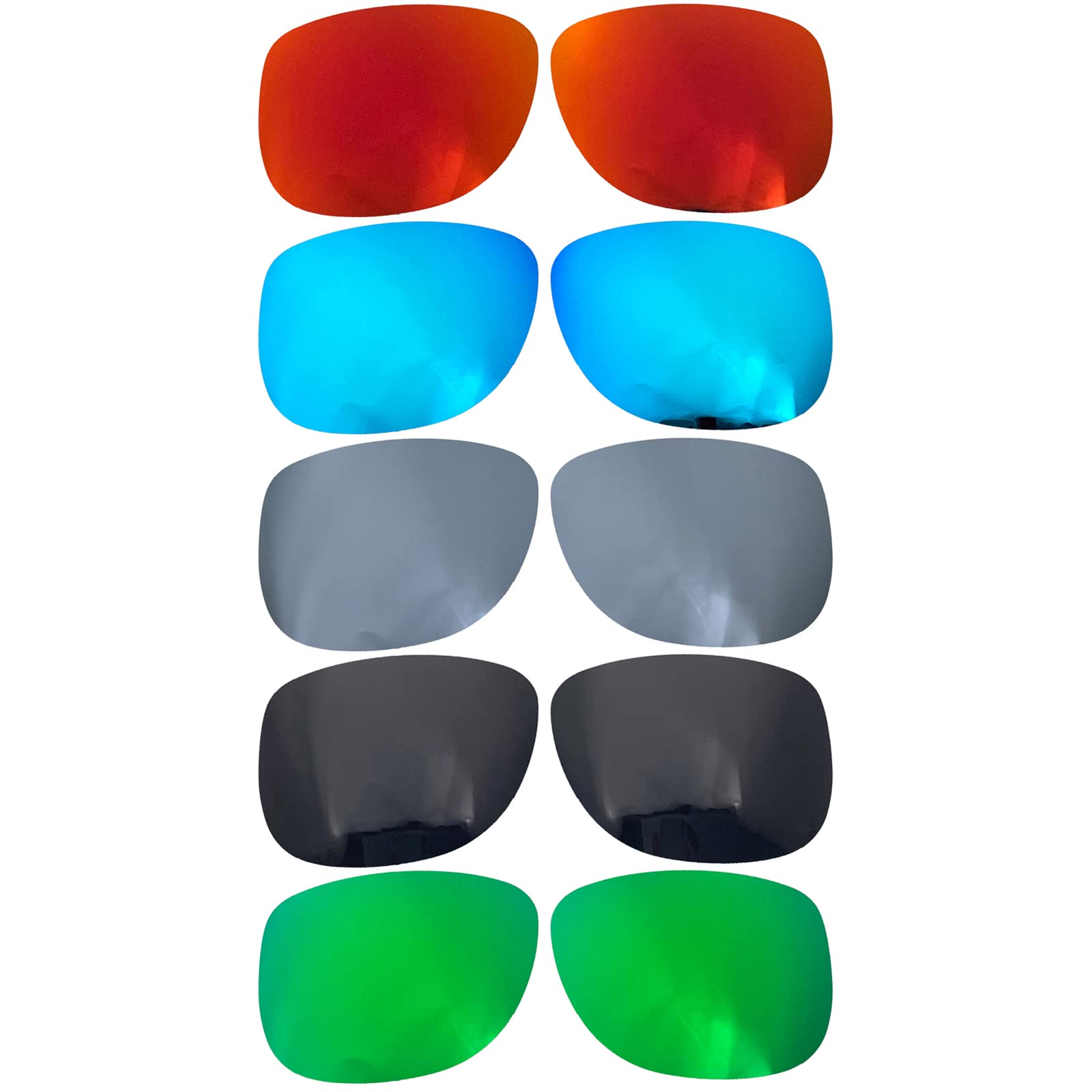 Lenti di ricambio per occhiali da sole Rayban Justin RB4165 (54 mm) polarizzate, spessore 1,5 mm, prevenzione del sale, resistenti agli oli (rosso scuro) (rosso scuro)