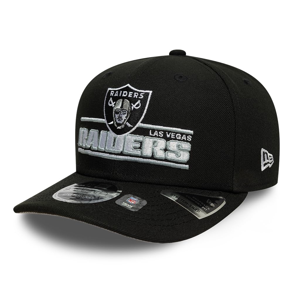 New Era Men's Black Nfl Las Vegas Raiders 9Seventy Stretch Snap Cap Osfm