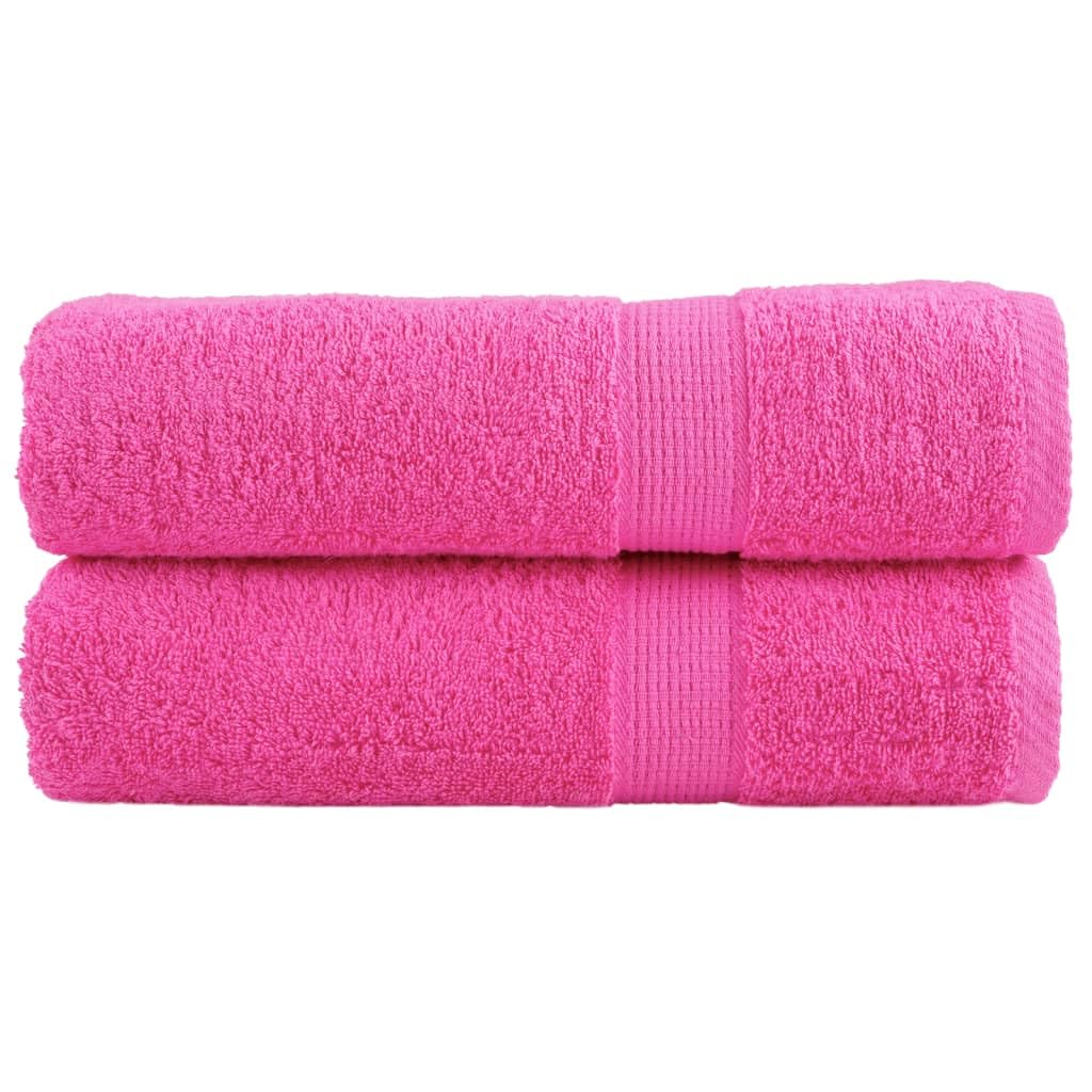 SOLUND - Juego de 2 toallas de baño premium (100 x 150 cm, 600 g/m², algodón con certificado Öko-Tex, toalla de rizo absorbente con práctica fijación para colgar)