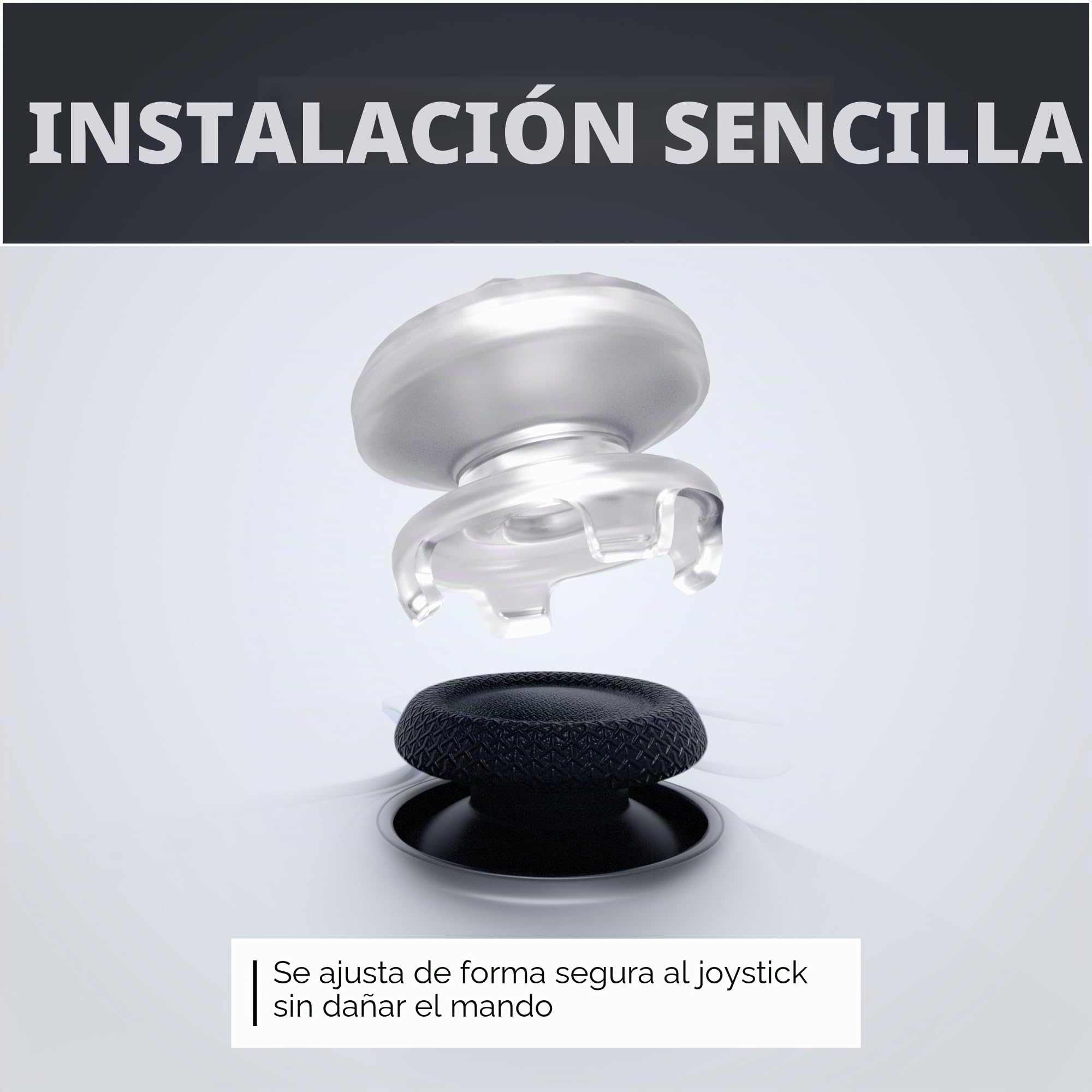 KontrolFreek FPS Freek Galaxy Crystal para PlayStation 4 (PS4) y PlayStation 5 (PS5) Controlador | Pulgares de Rendimiento | 1 Tiro Alto, 1 Tiro Medio | Cristal