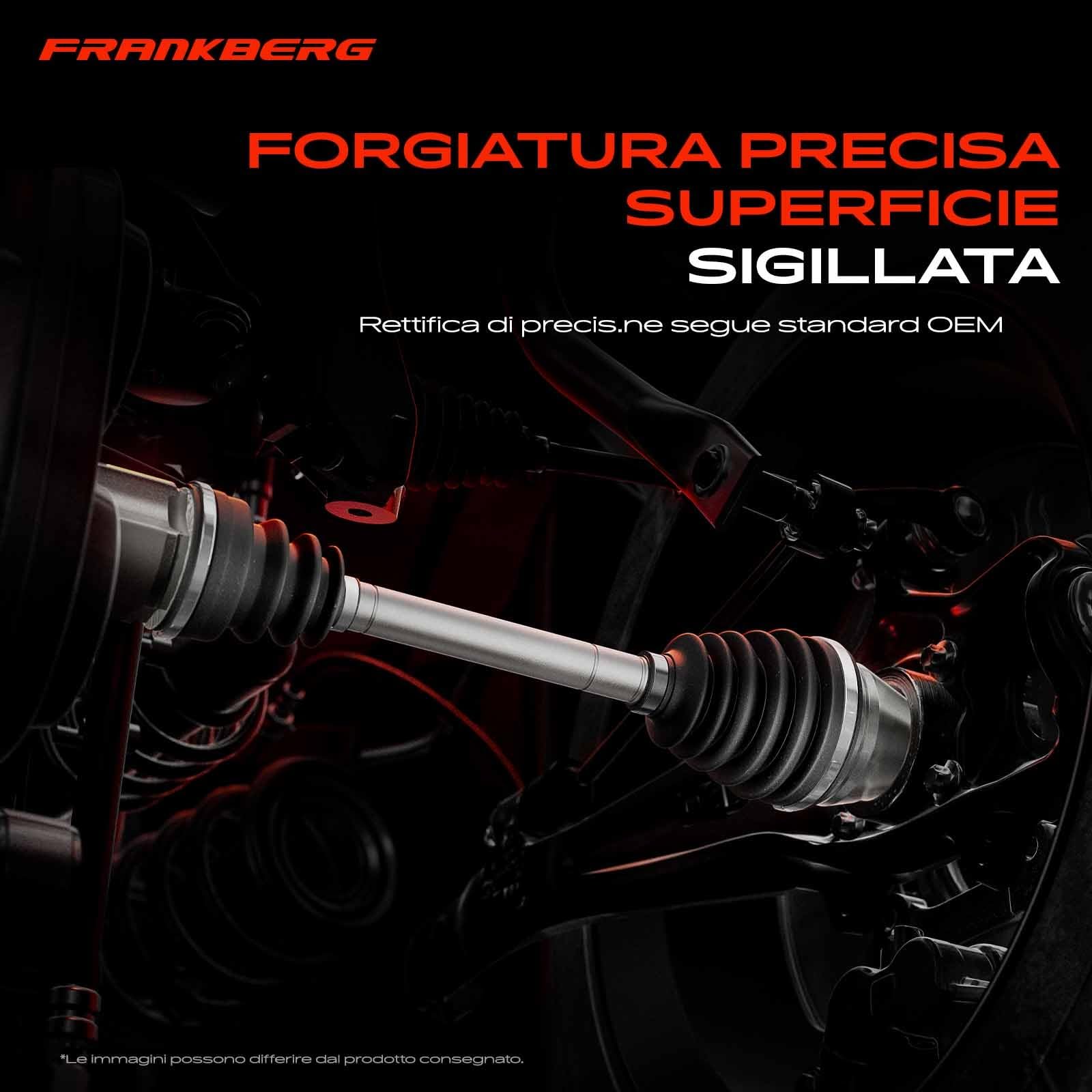 Frankberg Kit Giunti Semiasse Asse Anteriore Compatibile con A4 8K2 A4 Allroad 8KH A4 Avant 8K5 A5 8T3 A5 Cabriolet 8F7 A5 Sportback 8TA A6 4G2 4GC A6 Avant 4G5 4GD Replace# 8K0498099