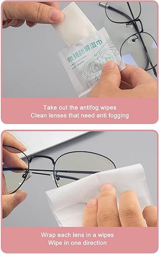 Miniatura 3 de 60 toallitas de lavado para gafas, evitan el empañamiento, desechables con toallitas de lente de paño seco para gafas, cámaras, tabletas,