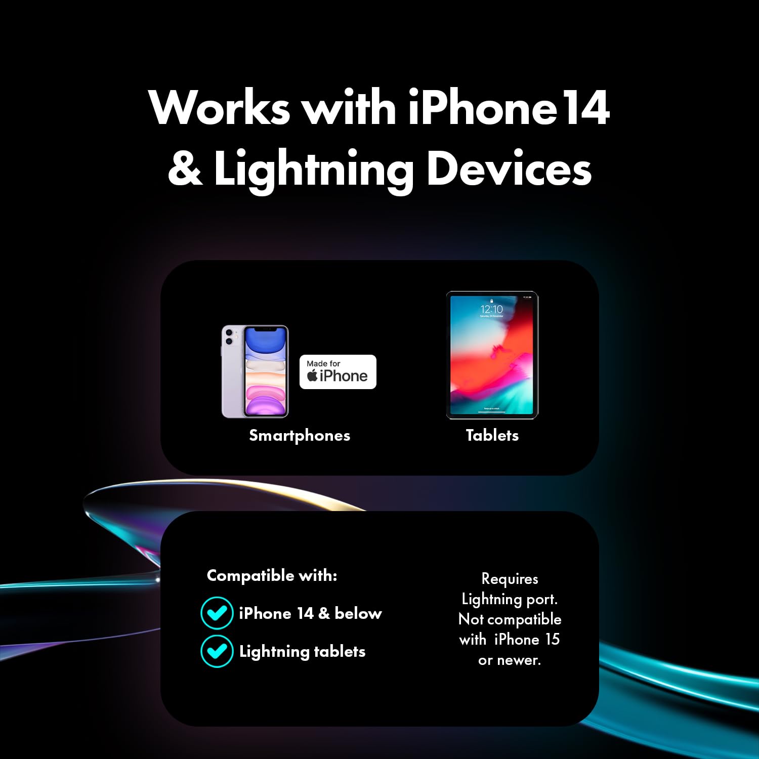 Movo NanoMic podwójny mikrofon bezprzewodowy Lightning do iPhone'a 14 i Down – mikrofon krawatowy do iPhone'a, idealny do vlogowania i TikTok