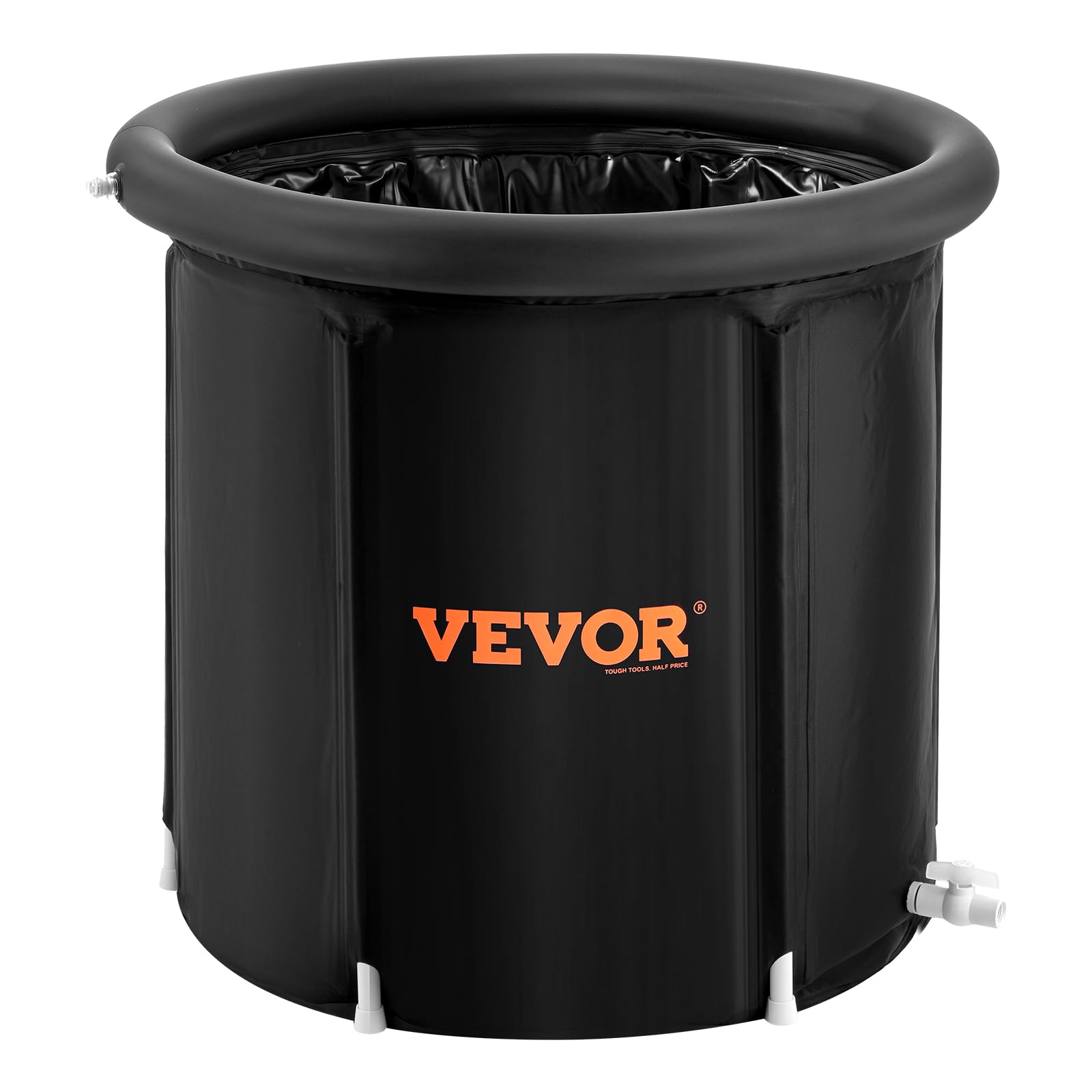 VEVOR Vasca da Bagno di Ghiaccio Lunga 80 cm Vasca per Immersione per Terapia 341 L con Copertura, Barile di Ghiaccio per Recupero, Vasca da Bagno Gonfiabile Pieghevole, Ghiaccio Domestico per Adulti