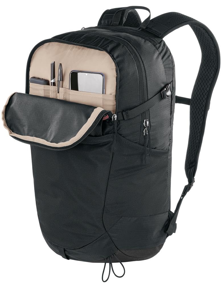 Ferrino post 25 75269 QCC color negro mochila de dos compartimentos multifuncional, cómoda y organizada ideal para el trabajo, viajes y uso diario. 25, Negro , 25