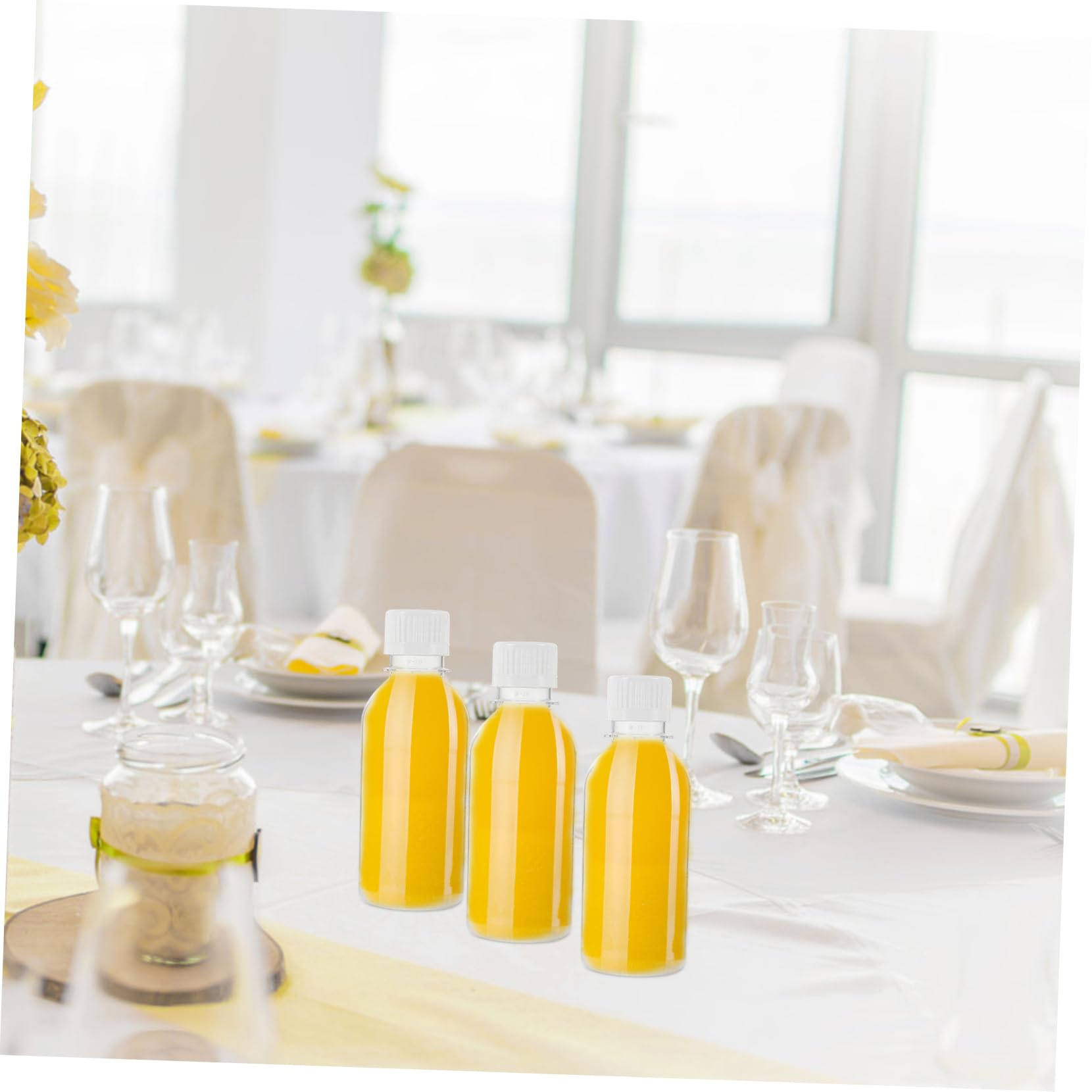 Unomor Milk Bottles Water Drinking Bottles Smooth Edges Bulk Pack for Juice Milk Tea and