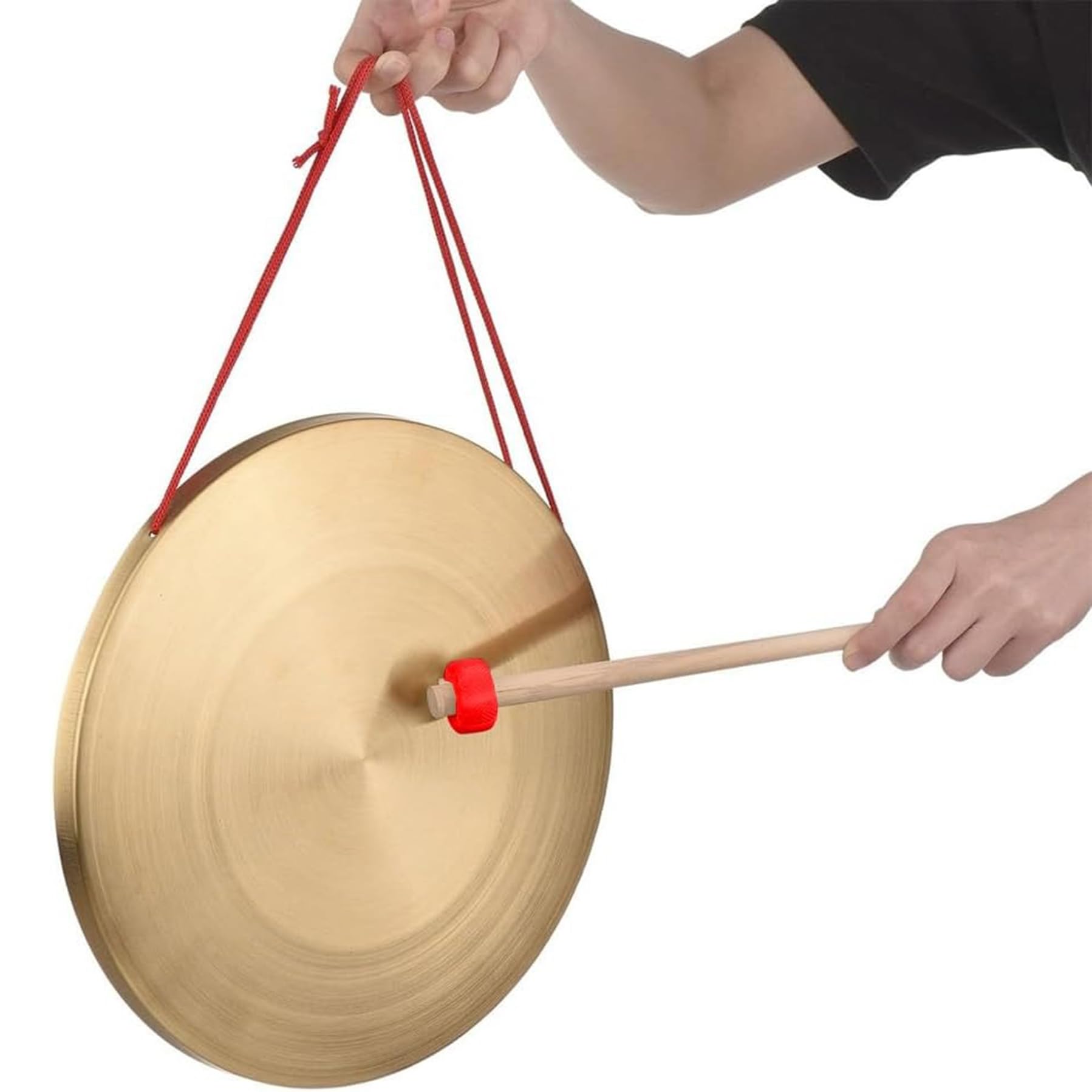 Cappello per Gong Fatto a Mano, Adatto per Opera, Strumenti a percussione e Uso Quotidiano (Gong e Martello per Gong),50CM
