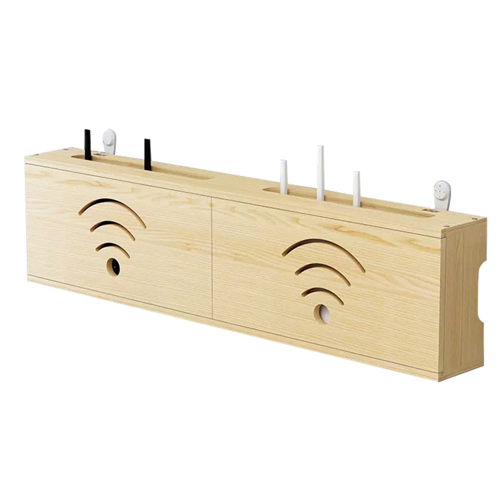 Organiseur mural sans fil pour routeur – Support de rangement multifonctionnel et couvercle pour décodeur, maximisez l'espace et minimisez l'encombrement