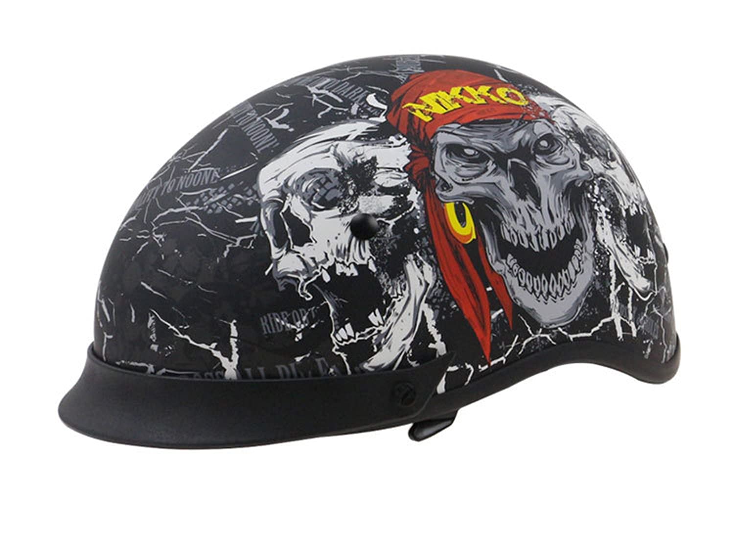 Casco Mezzo Moto Retro Casco Mezzo Moto Con Visiera Parasole - Omologato ECE, Guscio ABS, Leggero (650 G), Per Scooter E Cruiser Mezzo Casco